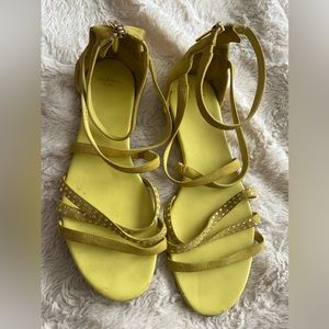 Cole Haan Grand OS Leather and Suede Sandals